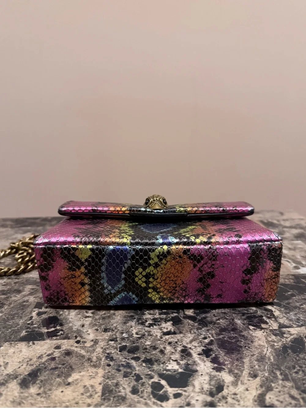 Kurt Geiger Kensington Snake-Skin Bag - Picture 5 of 15